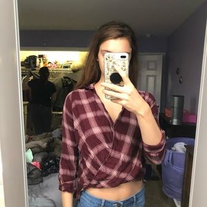 Plaid crop top